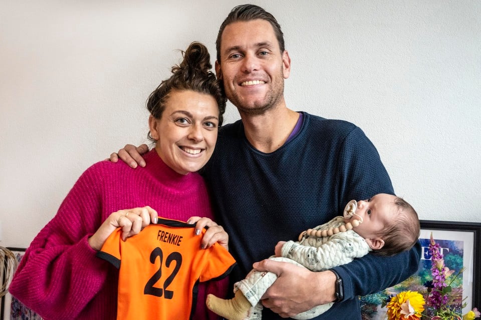 Tim de Groot (37) en Lisette van Minnen (30) zijn de trotse ouders van Frenkie.