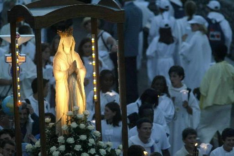 Processie in Lourdes.