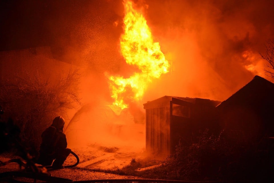 Brand in een chalet in 2012 op Recreatiepark West-Friesland in Opmeer.