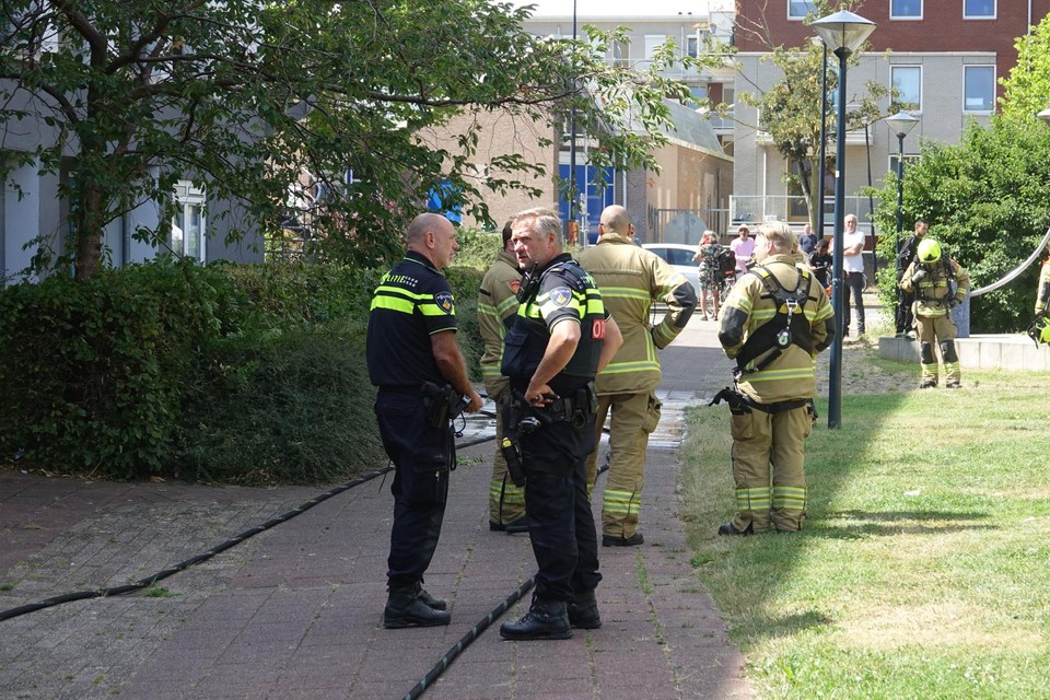 Na een ruzie was er zaterdag brand in een woning aan het Westfriese Hof in Hoorn.