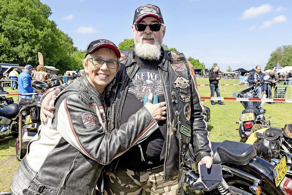 Bezoekers van de eerste editie van de Harleydag, Huizen 2019.