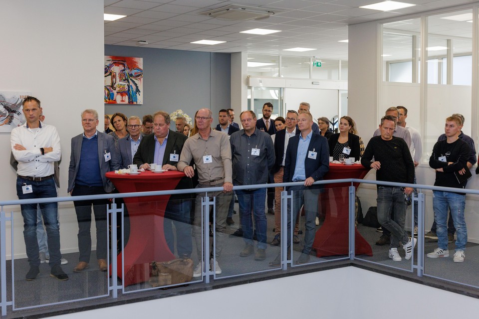 Bezoekers van de bijeenkomst over cyberveilig in Hoorn