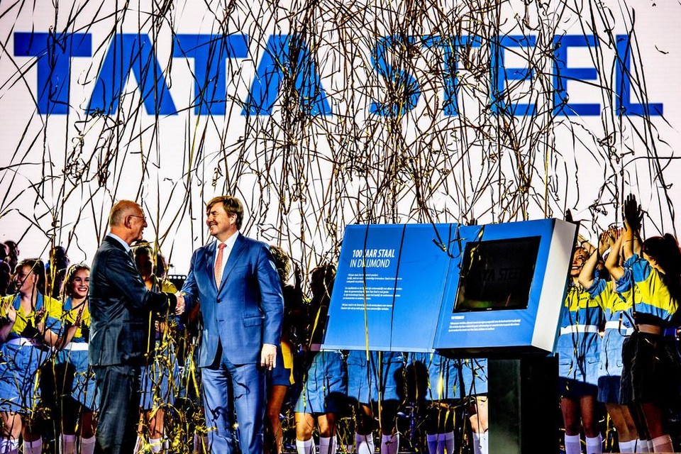 2018: Tata Steel IJmuiden bestaat 100 jaar. De koning opent het jubileumjaar.