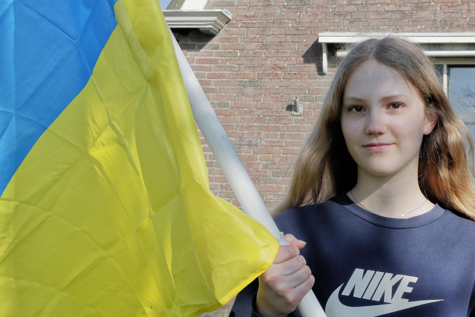 De zestienjarige Katja Klijbroek uit Oekraïne verblijft nu in Nederland.