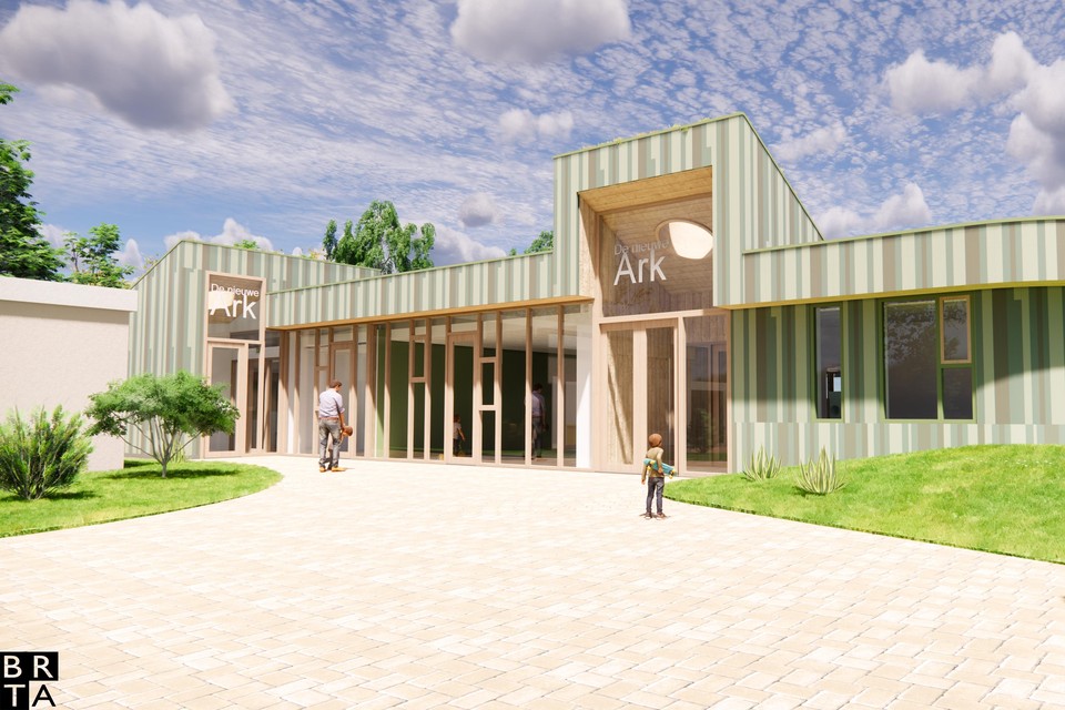 Impressie van het nieuwe schoolgebouw van IKC De Ark.