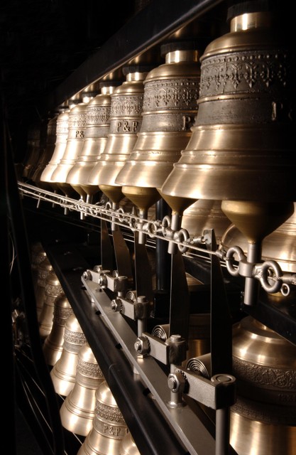 Detail van het reizend carillon.