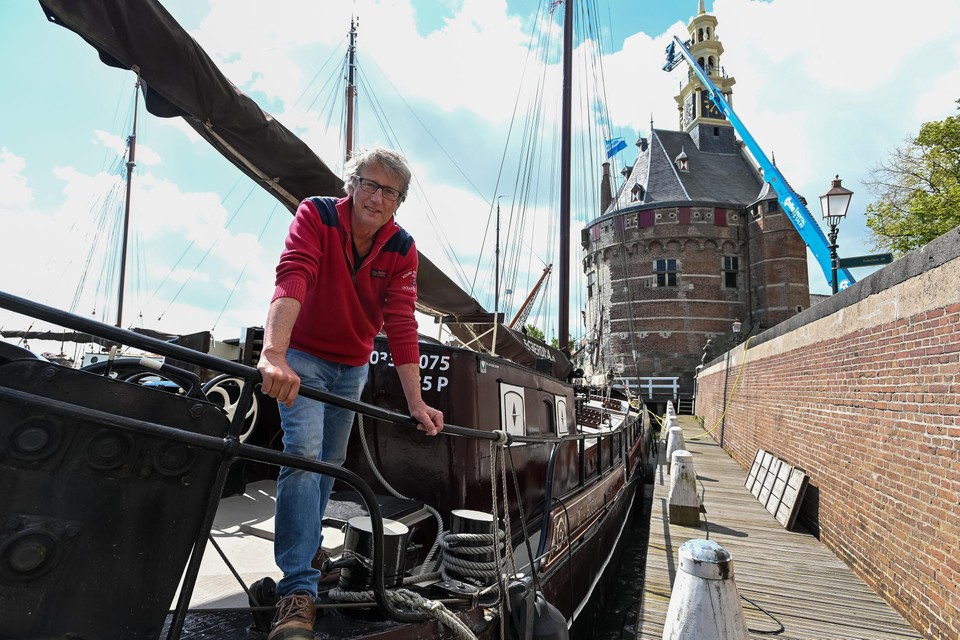 Wouter van Dusseldorp aan boord van de Egberdina in 2019.