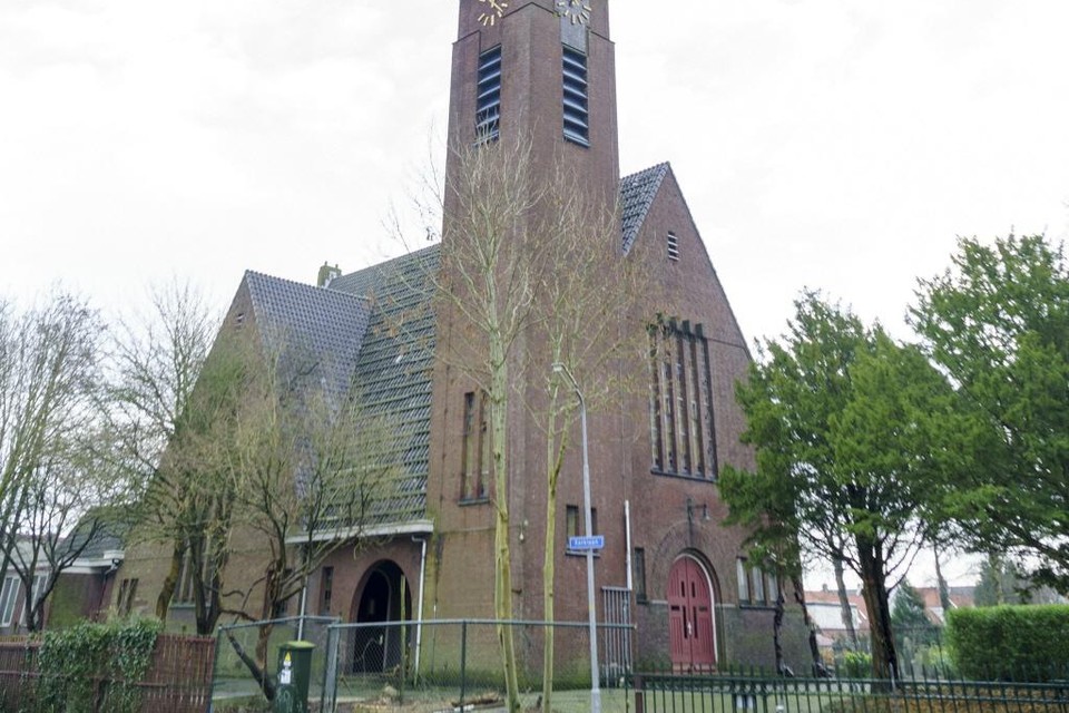 De Ontmoetingskerk Noord-Scharwoude, nog in zijn oorspronkelijke vorm.