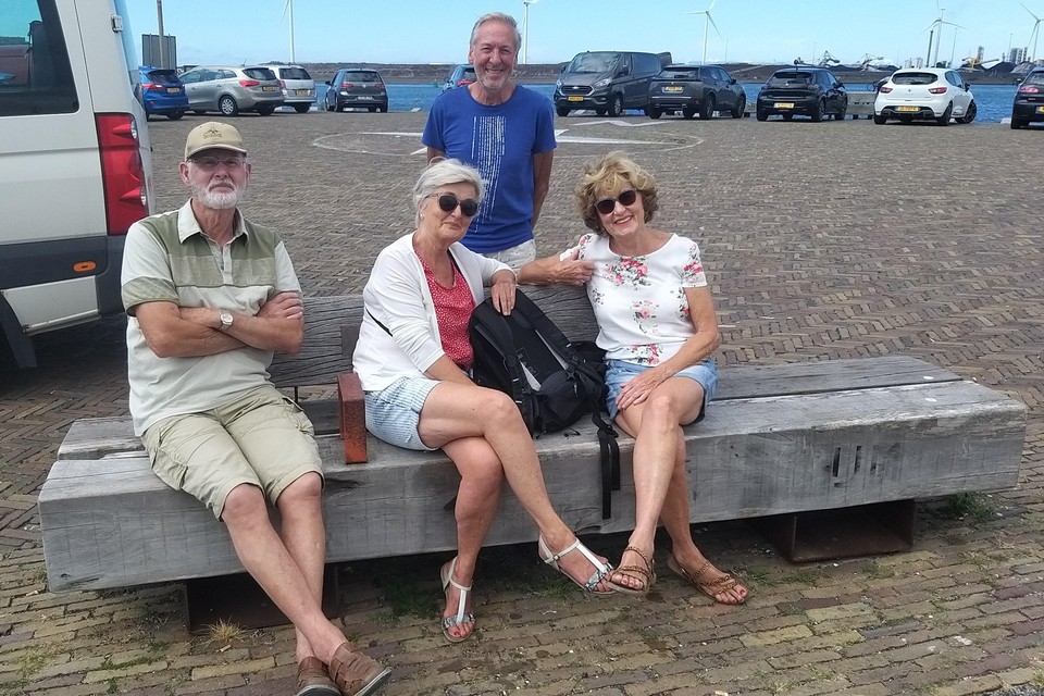 Bertus (links), Geja, Bert en Anneke.