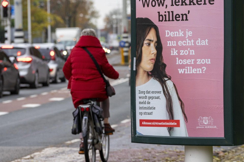 Een campagne tegen straatintimidatie in Alkmaar.