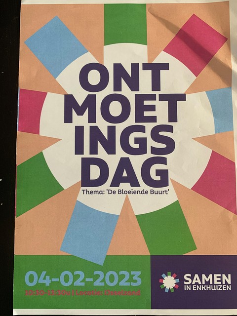 Flyer van de Ontmoetingsdag in IJsselzand.
