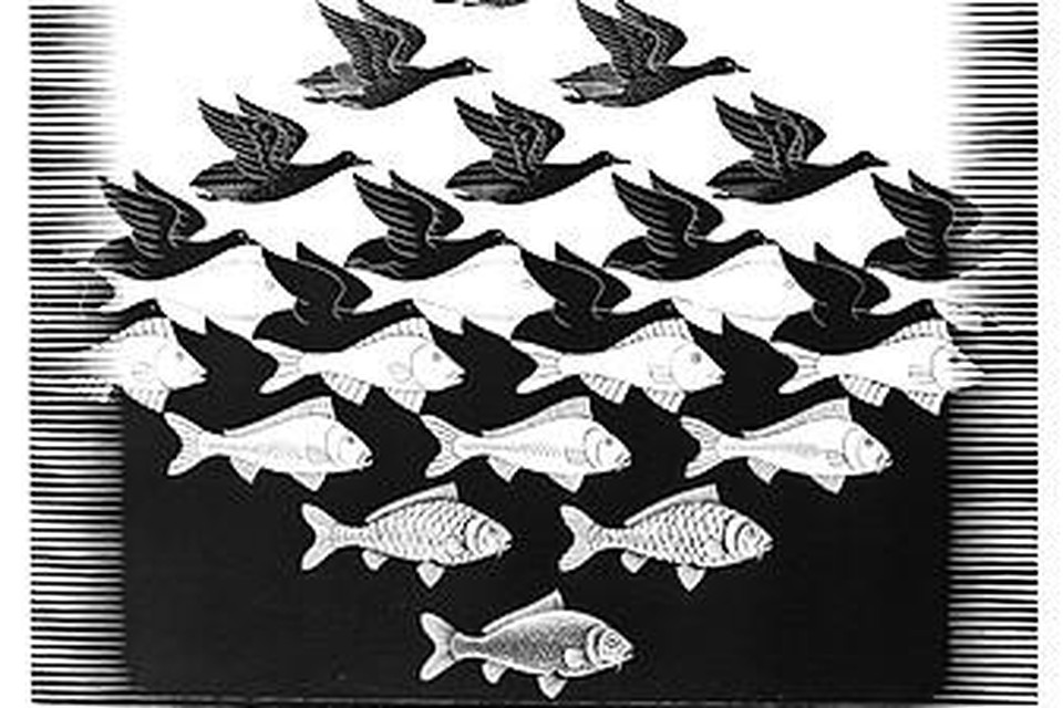 Beroemd werk van Escher.