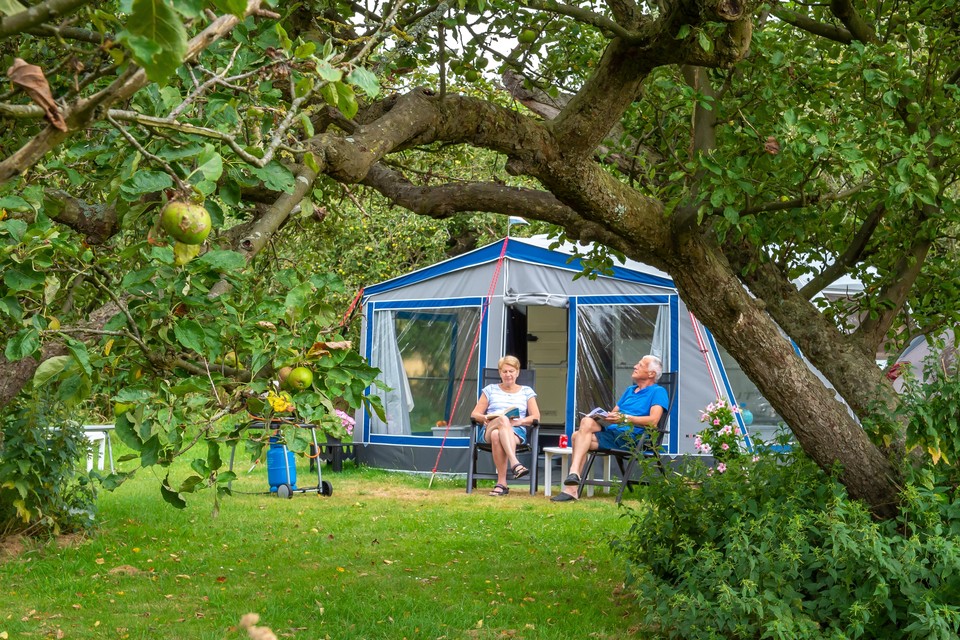 Genieten van de rust op camping In het Fruit in Zuidoostbeemster.