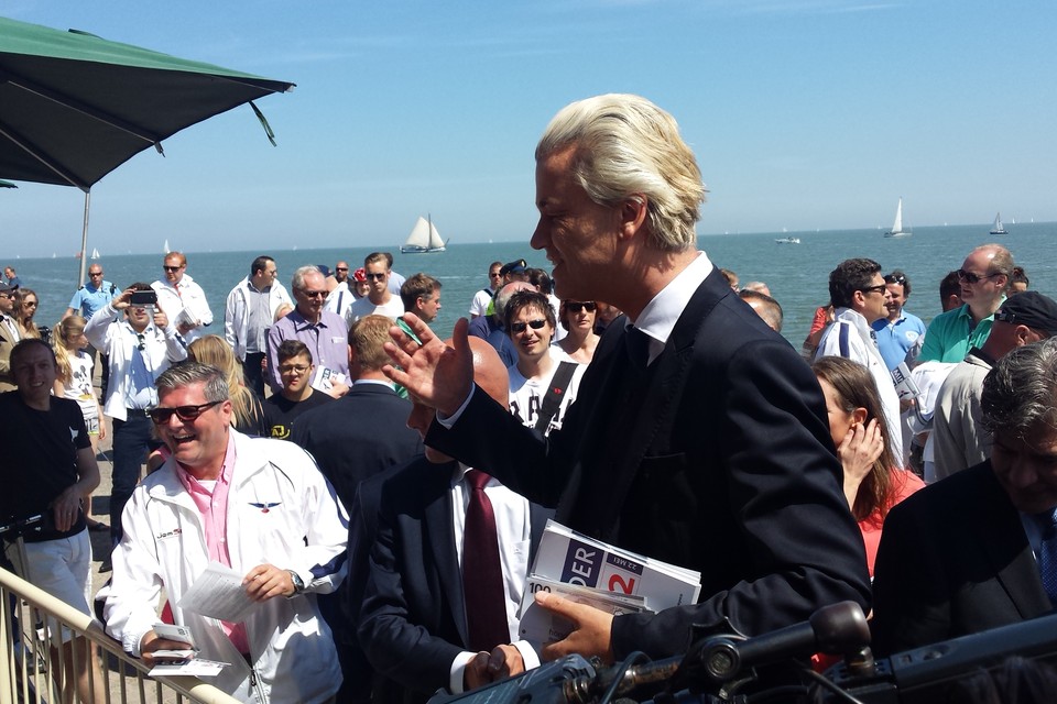 Wilders met PVV op bezoek in Volendam. Foto's: DNP.NU/Lorenzo Derksen