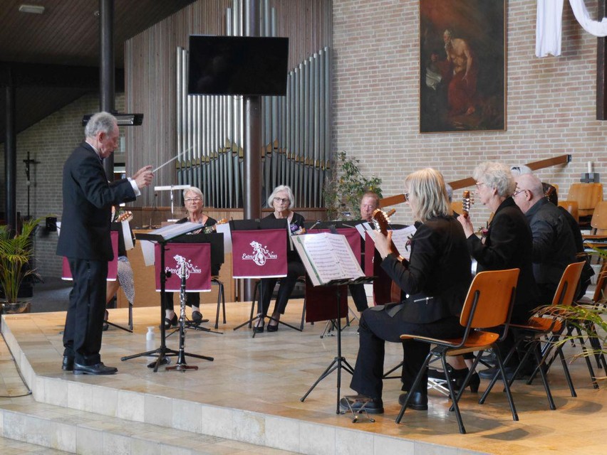 Het orkest van Entre Nous tijdens het jubileumconcert.