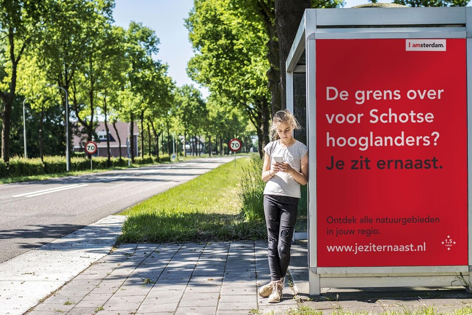 Voor de campagne wordt onder meer advertentieruimte op bushaltes ingezet.