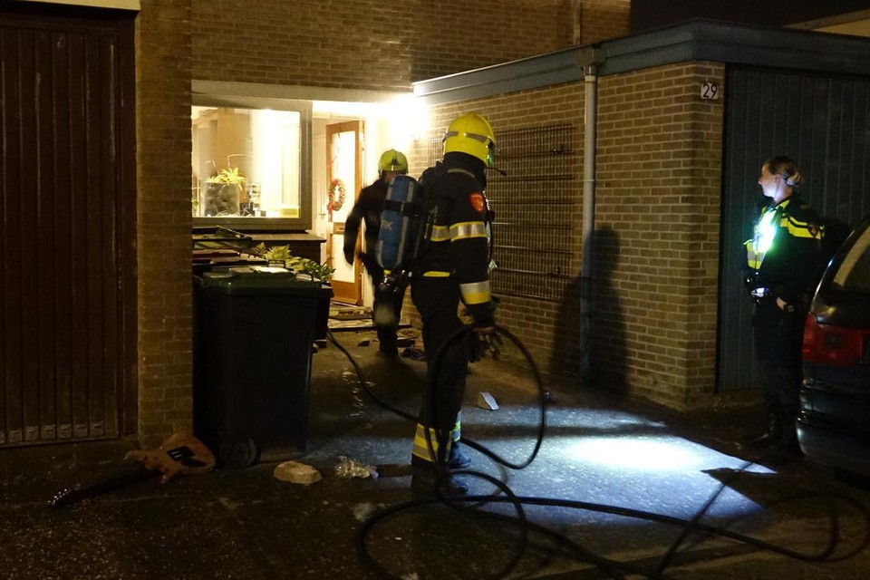 In Uitgeest brak op oudejaarsavond brand uit in een woning.