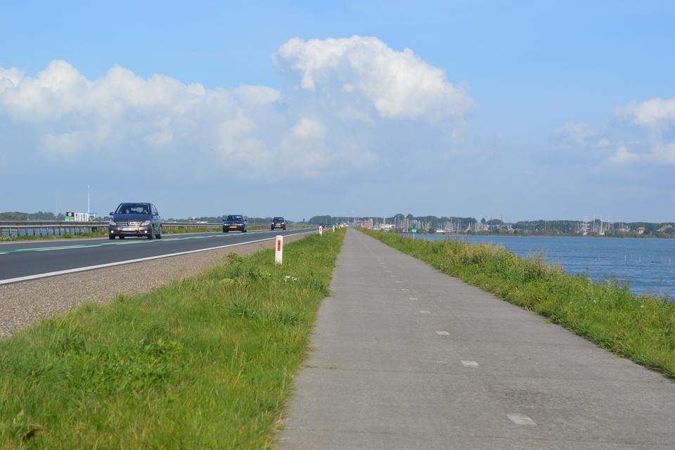 Houtribdijk bij Enkhuizen.