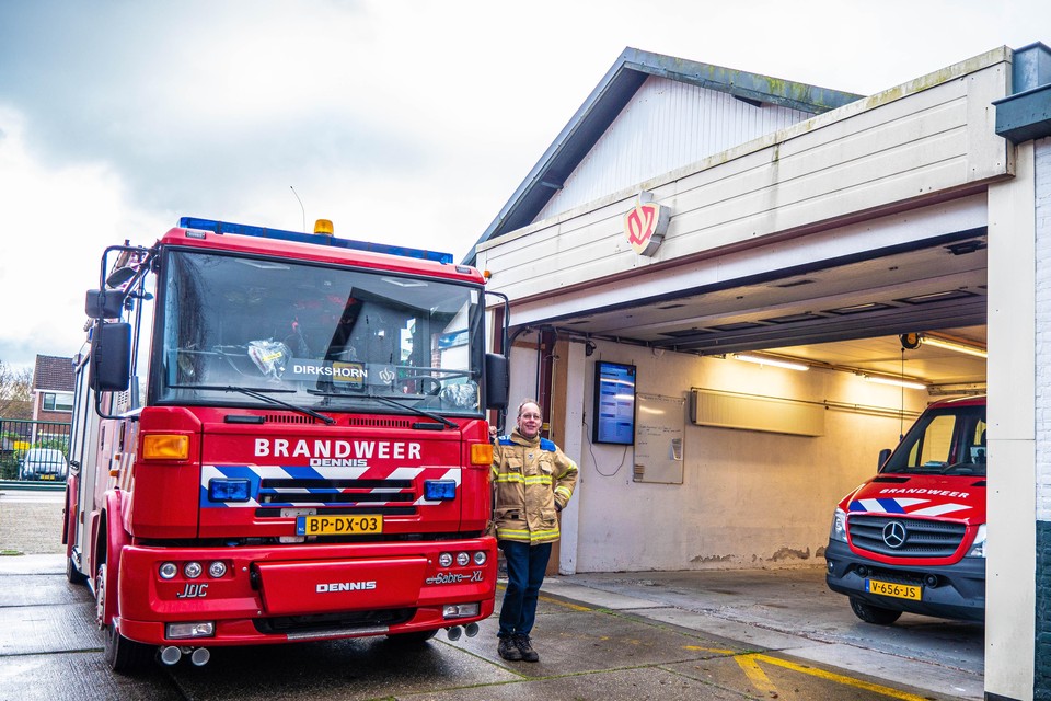 Peter de Goede is al 40 jaar vrijwilliger bij de brandweer in Dirkshorn.