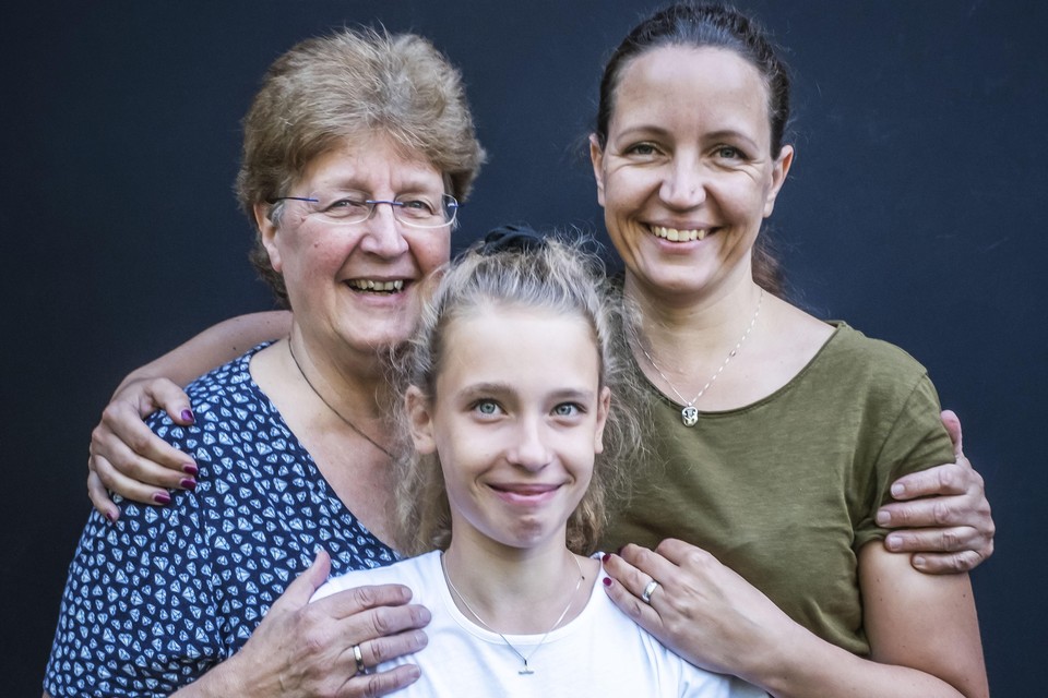 Drie generaties Rijnja BSG: Emmy, Inge en Anja.