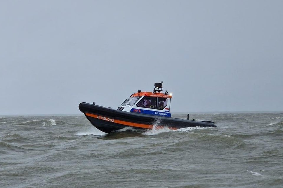 Reddingsboot De Arend moest in actie komen wegens een schip dat in de problemen was geraakt/