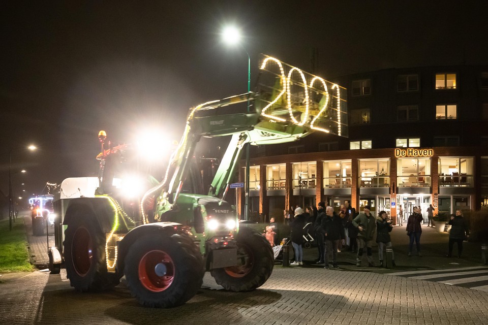 De tractor van Pieter Kuijer.