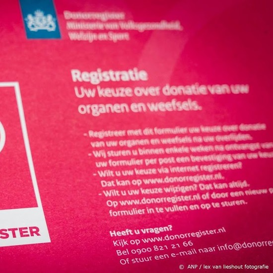 Eerste Brieven Over Donorregister Verstuurd Noordhollandsdagblad