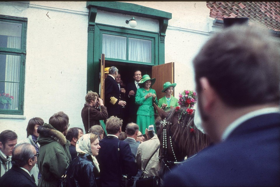 Koningin Beatrix en prins Claus brachten in 1971 een bezoek aan Store Magleby.
