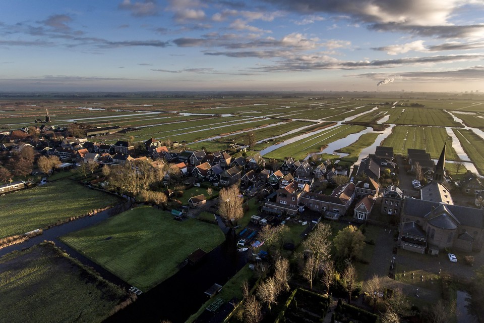 Het Noord-Hollandse landschap, in dit geval veenweidegebied rond Wormer.