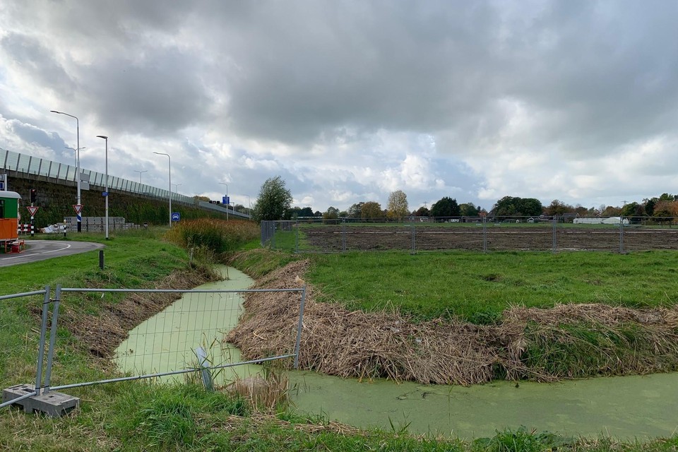 De grond tussen de Westfrisiaweg links en de dorpskern van Zwaagdijk-West, voor de provincie in beeld voor flexwoningen.