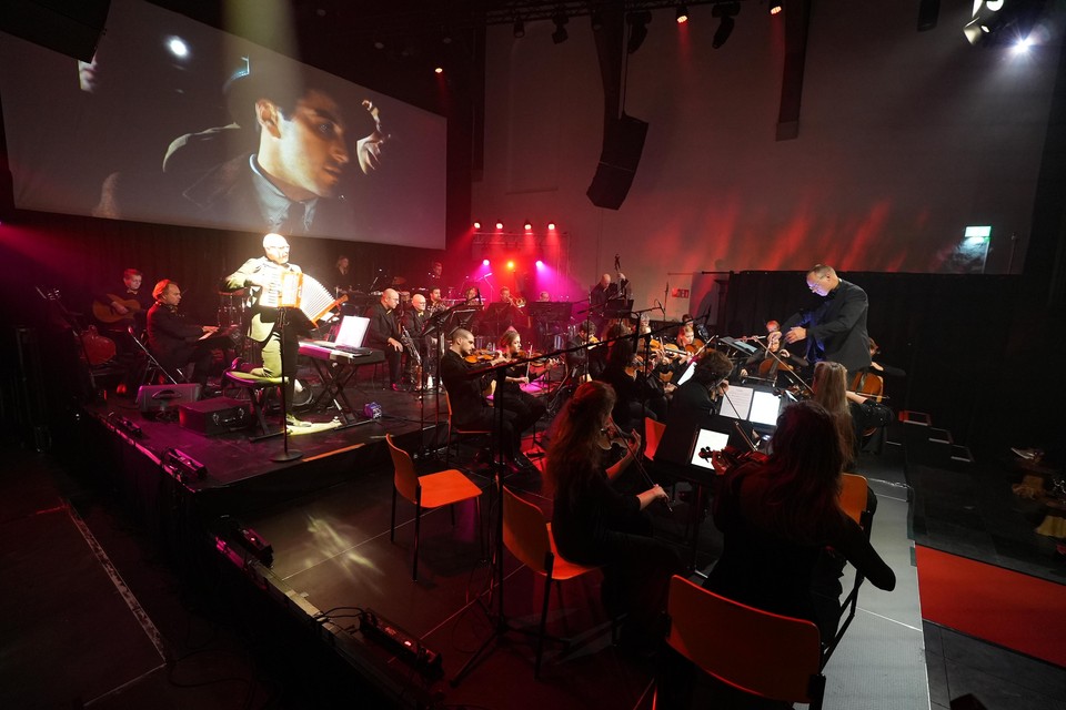 Concentratie bij dirigent Henk Ummels tijdens The CineMusic Experience.