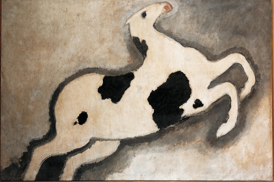 Kees van Dongen, ’La Chimère-Pie’, ’Het bonte paard’, ca. 1895/1907, olieverf op doek, 201 x 293 cm, Nouveau Musee National de Monaco.