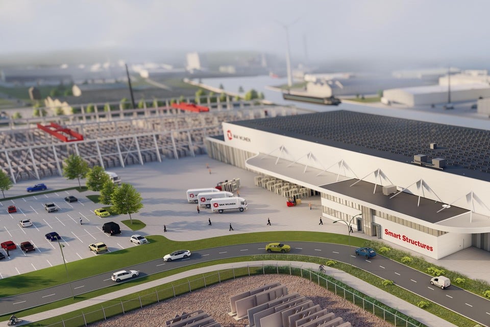 Impressie van de fabriek in Heerenveen.
