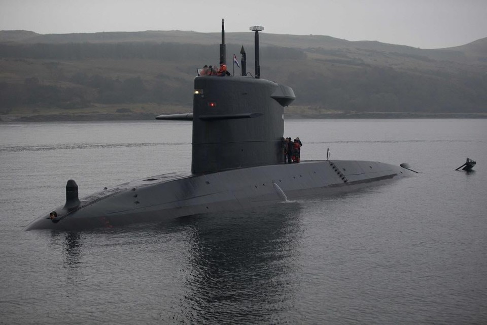 Nederlandse onderzeeboot.
