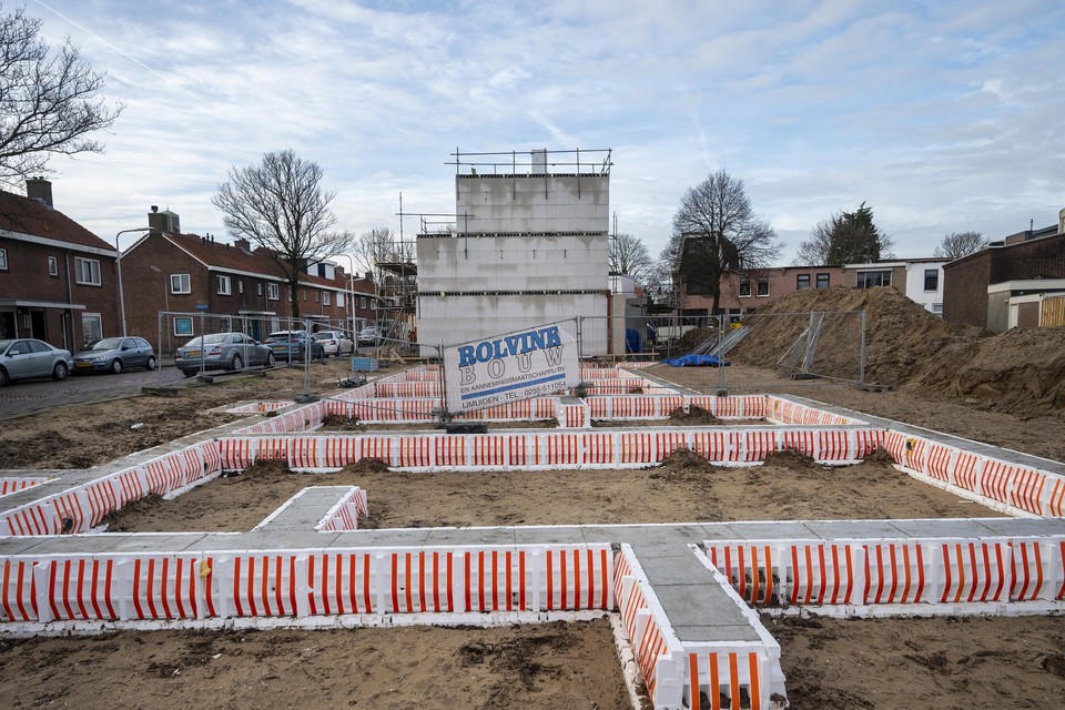 Nieuwbouw aan de Lagersstraat in IJmuiden.