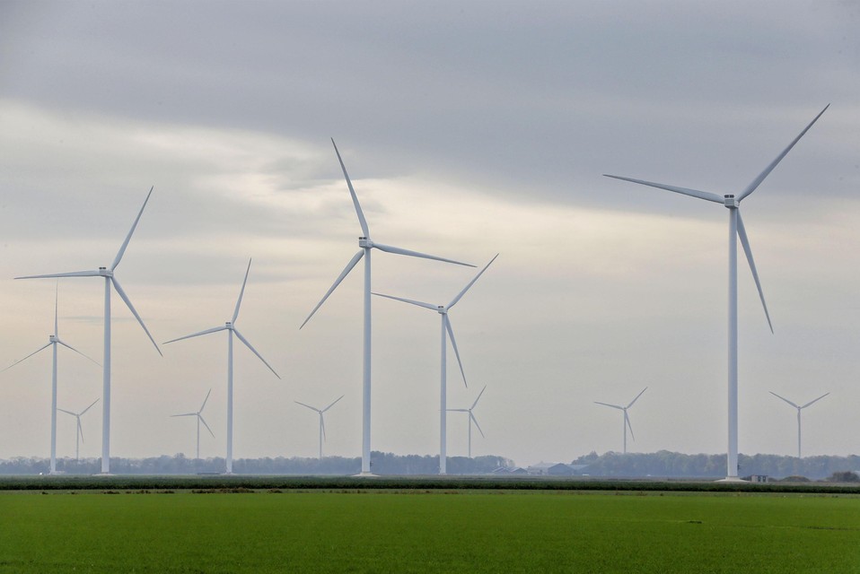 Windturbines in de Wieringermeer.