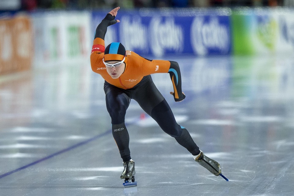 Janno Botman wist niet te overtuigen tijdens de 1.000 meter op het Nederlands kampioenschap afstanden.
