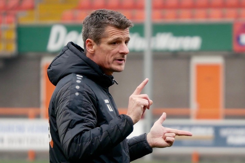 Wim Jonk in februari tijdens een training van FC Volendam.