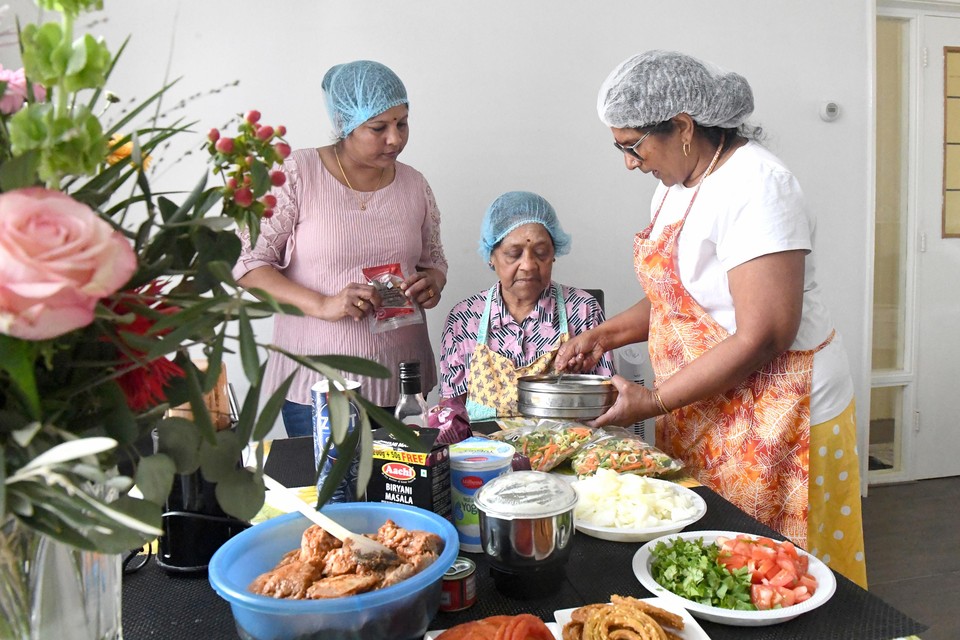 Voor de proefronde tijdens Koningsdag werd er nog thuis gekookt. Volgende maand kunnen de vrouwen aan de slag in de keuken van De Boerderij in De Schooten.