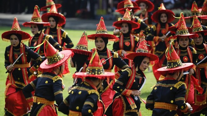 Indonesia merayakan kemerdekaannya untuk pertama kalinya di ibu kota baru