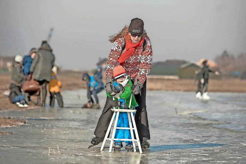 De ijsbaan in Eemdijk in betere tijden, negen jaar geleden.