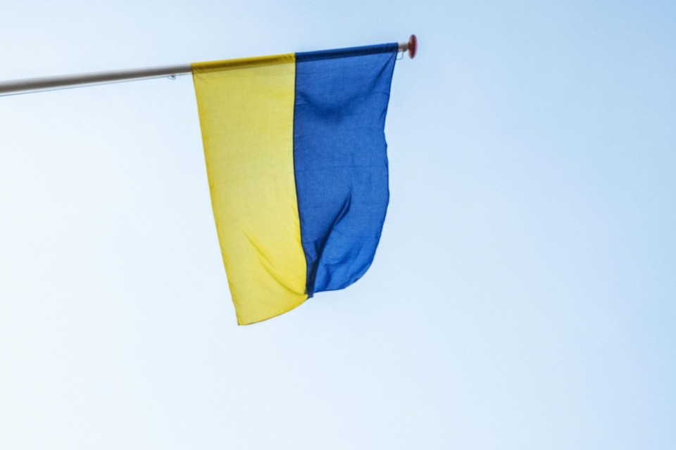 Oekraïense vlag.