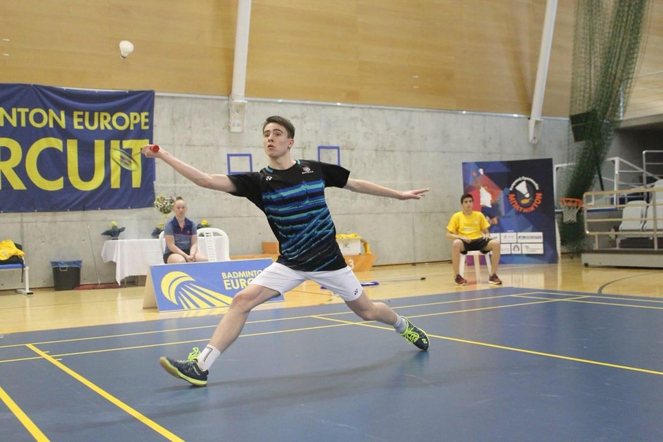 Finn Achthoven in actie tijdens een toernooi op Cyprus.