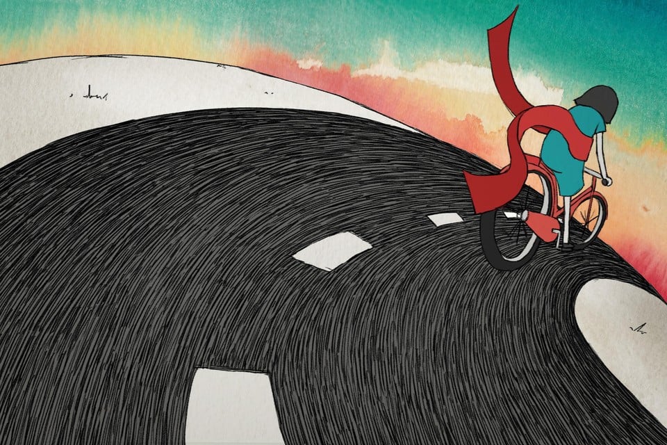 Beeld uit animatiefilm ’Cycle’ van Sophie Olga de Jong.